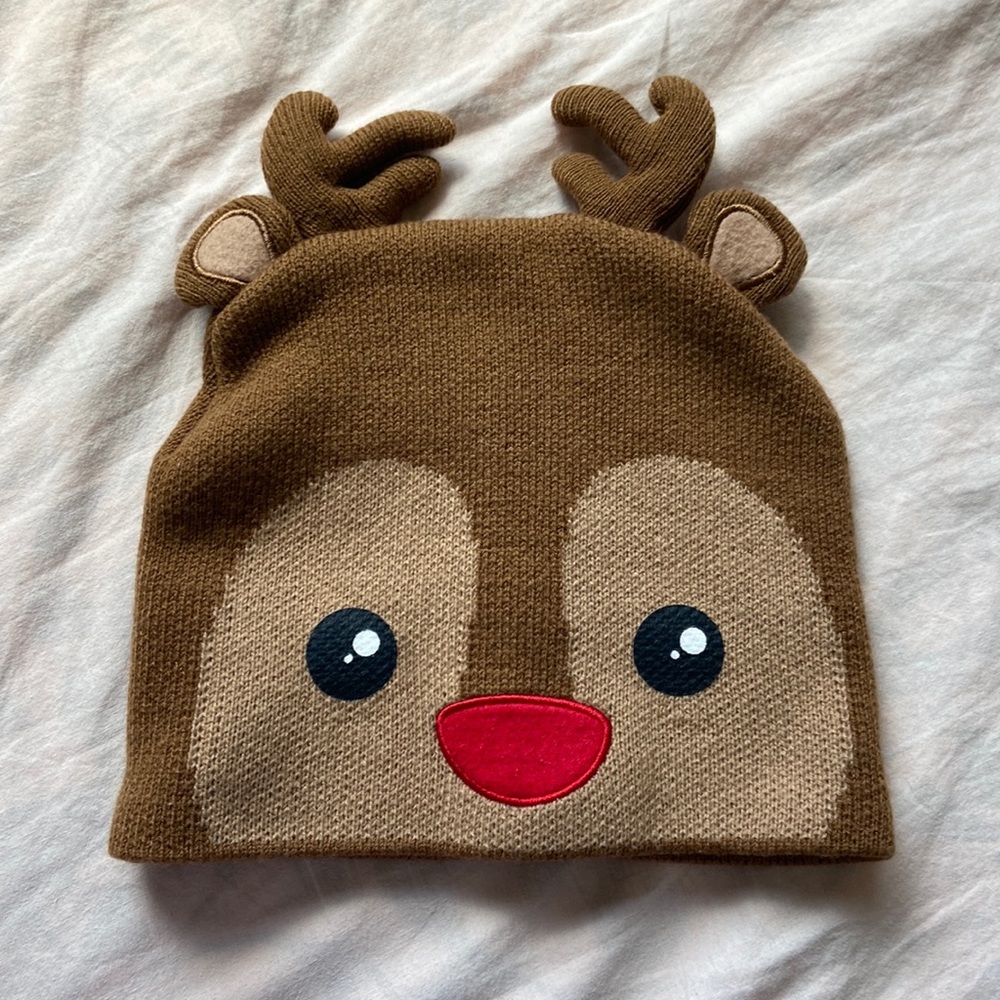 Christmas reindeer beanie
